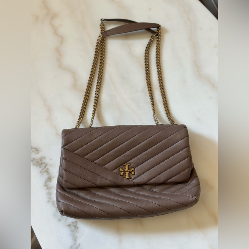 Tory Burch Kira Chevron Leather Shoulder Bag Gem